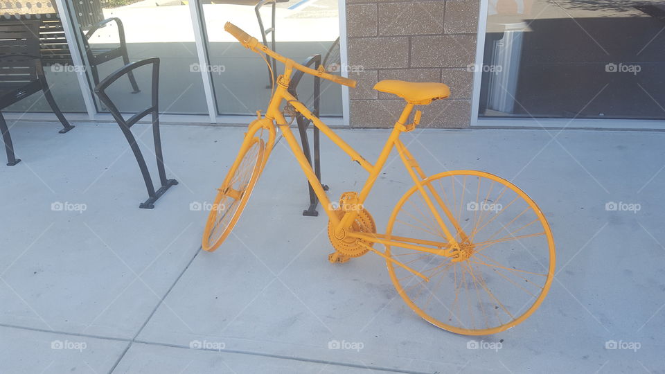 Orange Bicycle.