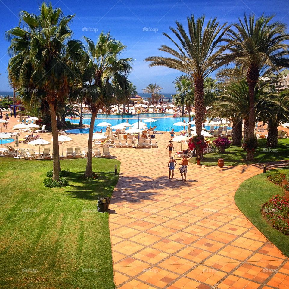 Iberostar hotel territory . A beautiful territory of Iberostar hotel in Morocco

