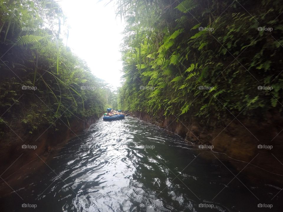 Tubing in the Kauai jungle!