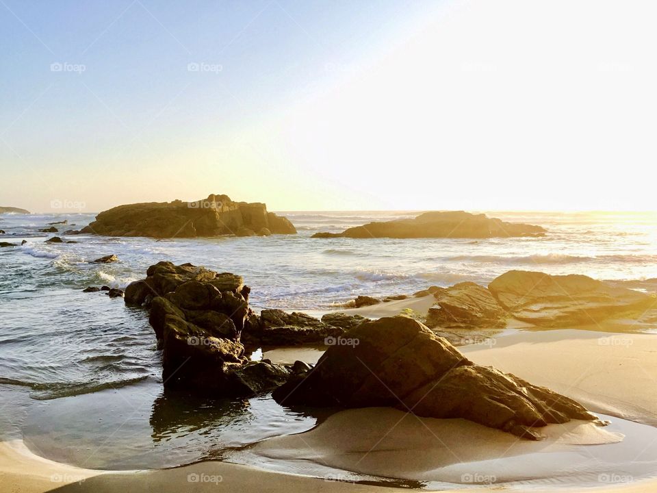 Sunset on the beach, Nature and Natural Light 