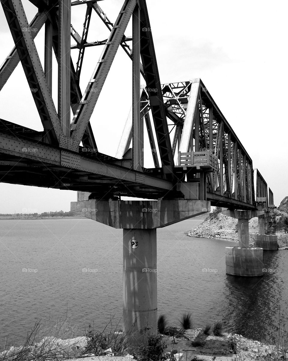 Bridge
Railway bridge. Symmetry everywhere.