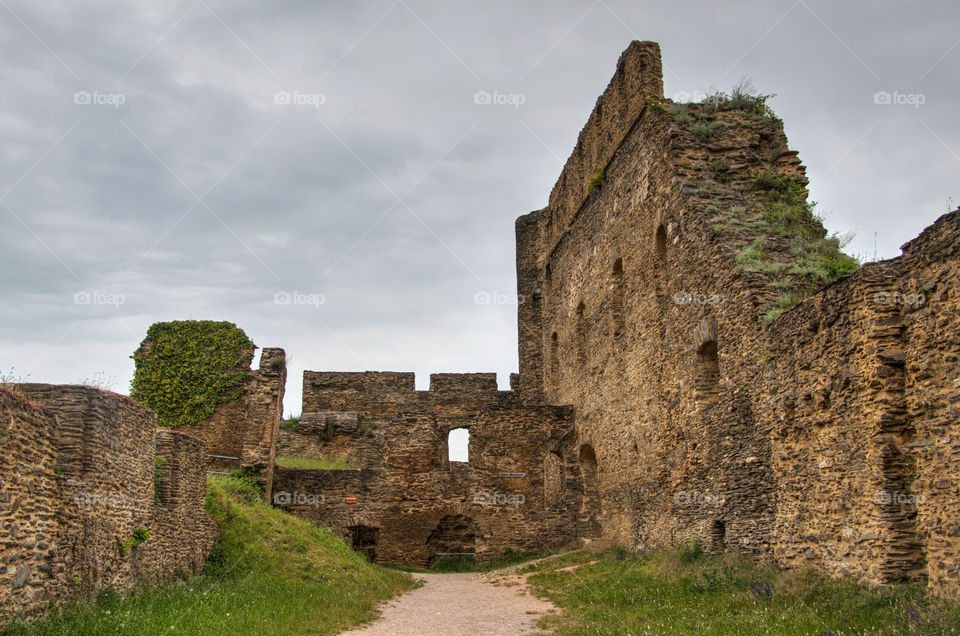 Medieval castle ruins