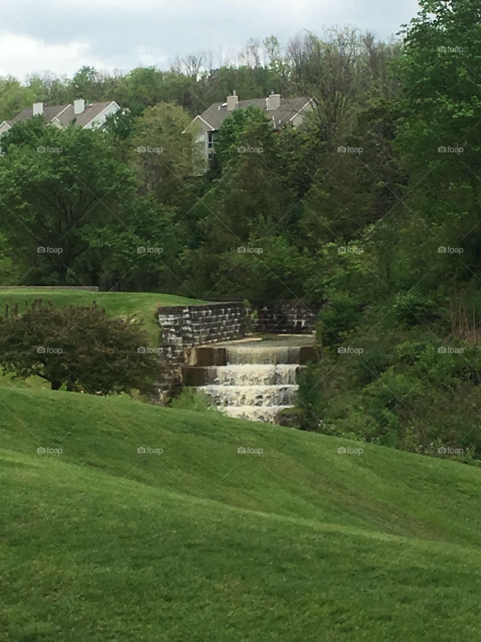 Water fall steps in South Pointe PA 