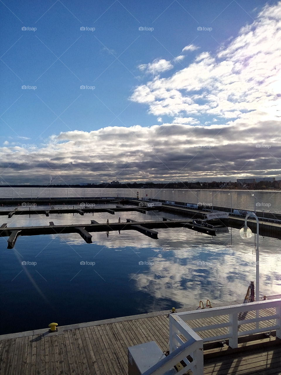 Amazing sea and sky in novembe