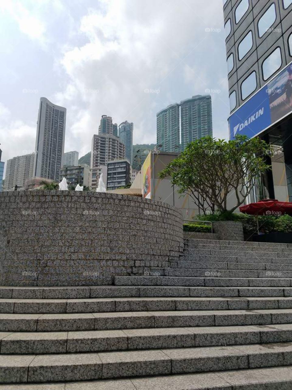Steps in Hong Kong.