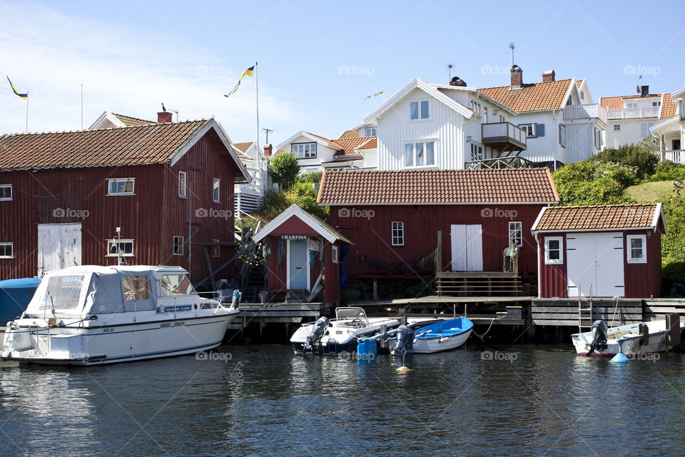 Water, No Person, House, Harbor, Boat