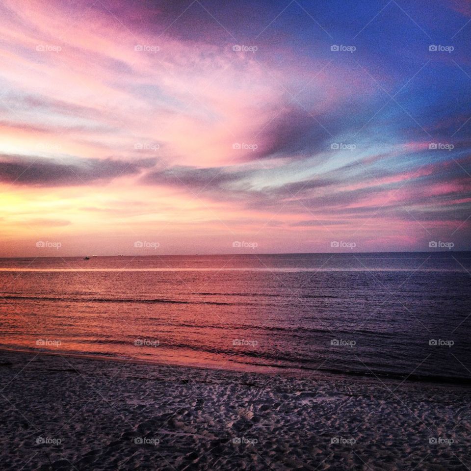 Beach Life. Dusk on the Lewes Bay in Delaware