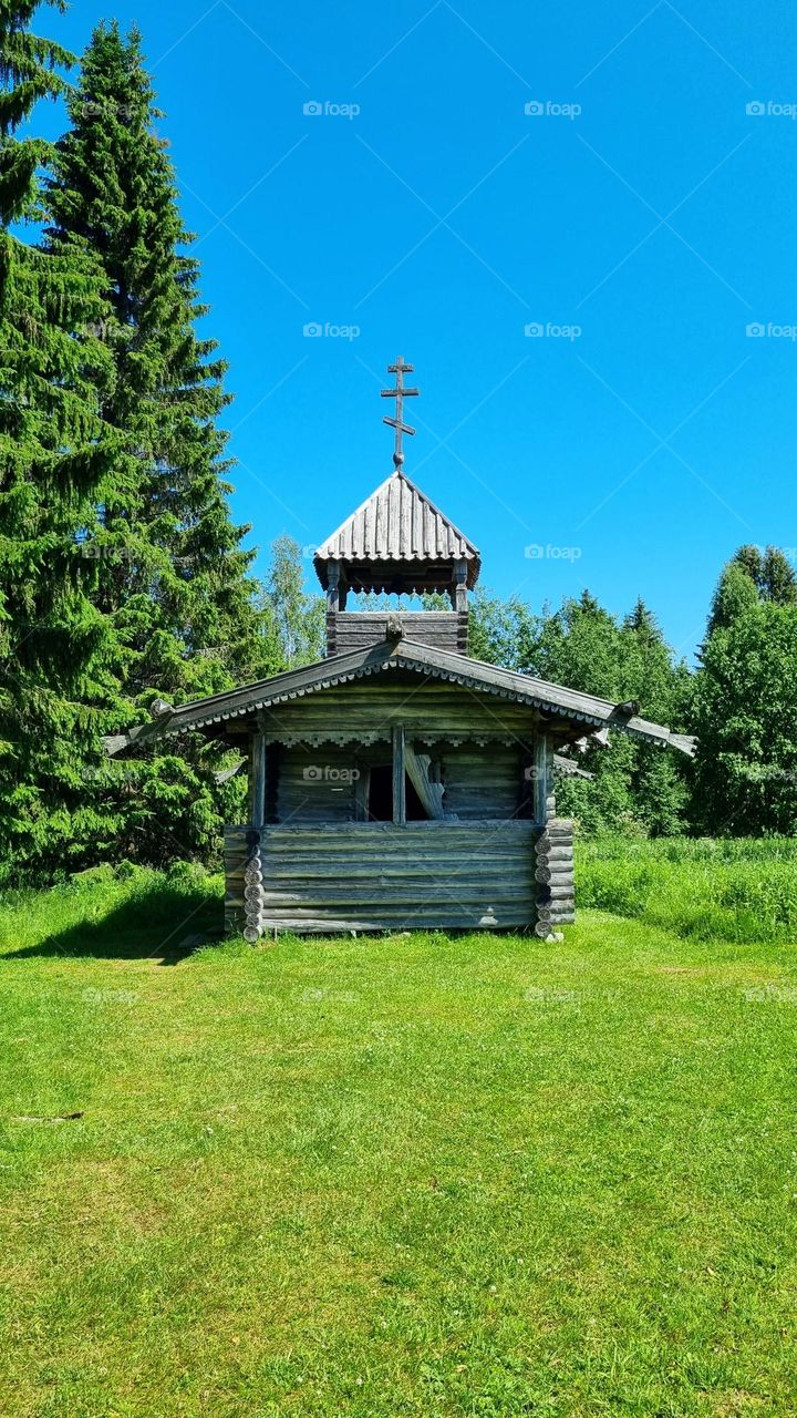 The Tsasouna of All Saints, or Church in Ilomantsi, in eastern Finland is a popular tourist attraction in the summer