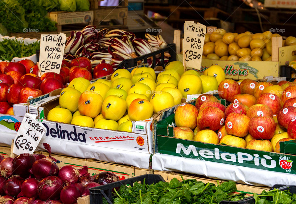 Fruits and vegetable at market