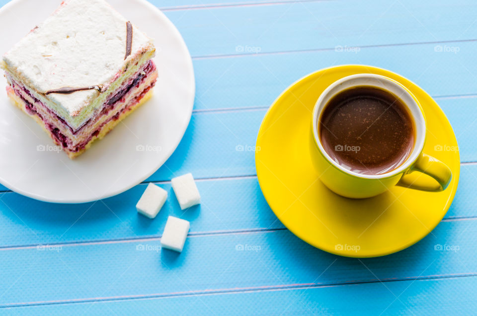 Still life with sweets and coffee