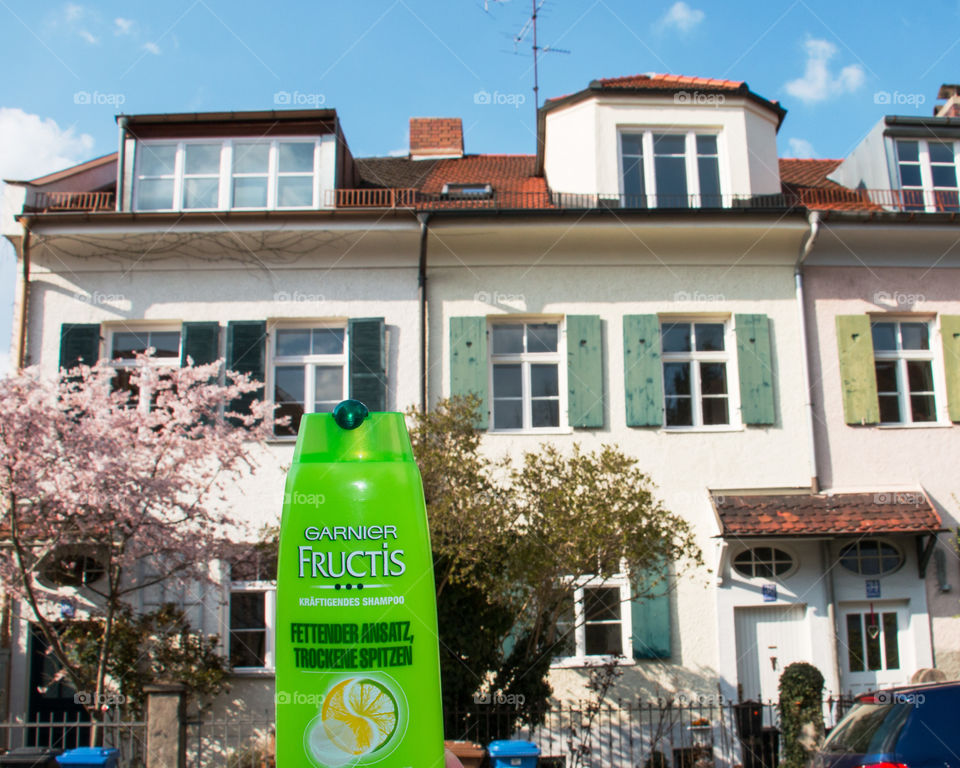 Shampoo in the city Garnier 