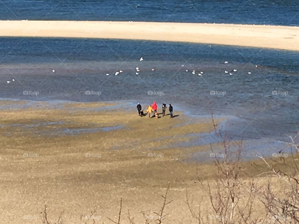 People enjoying this beautiful beach.