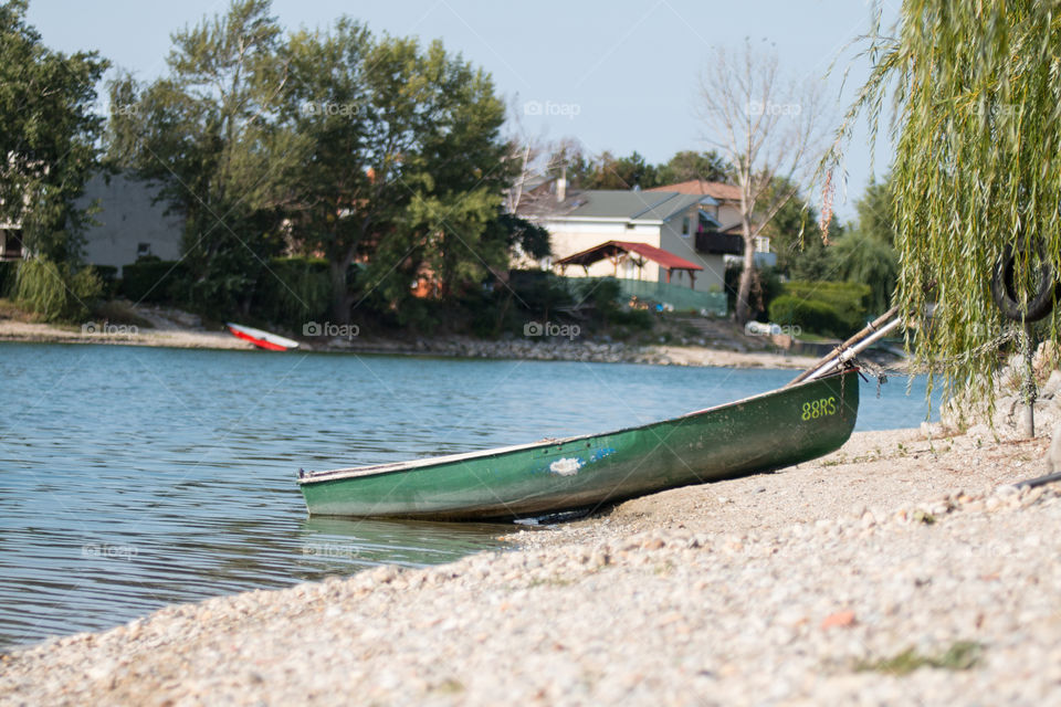 boat on shore