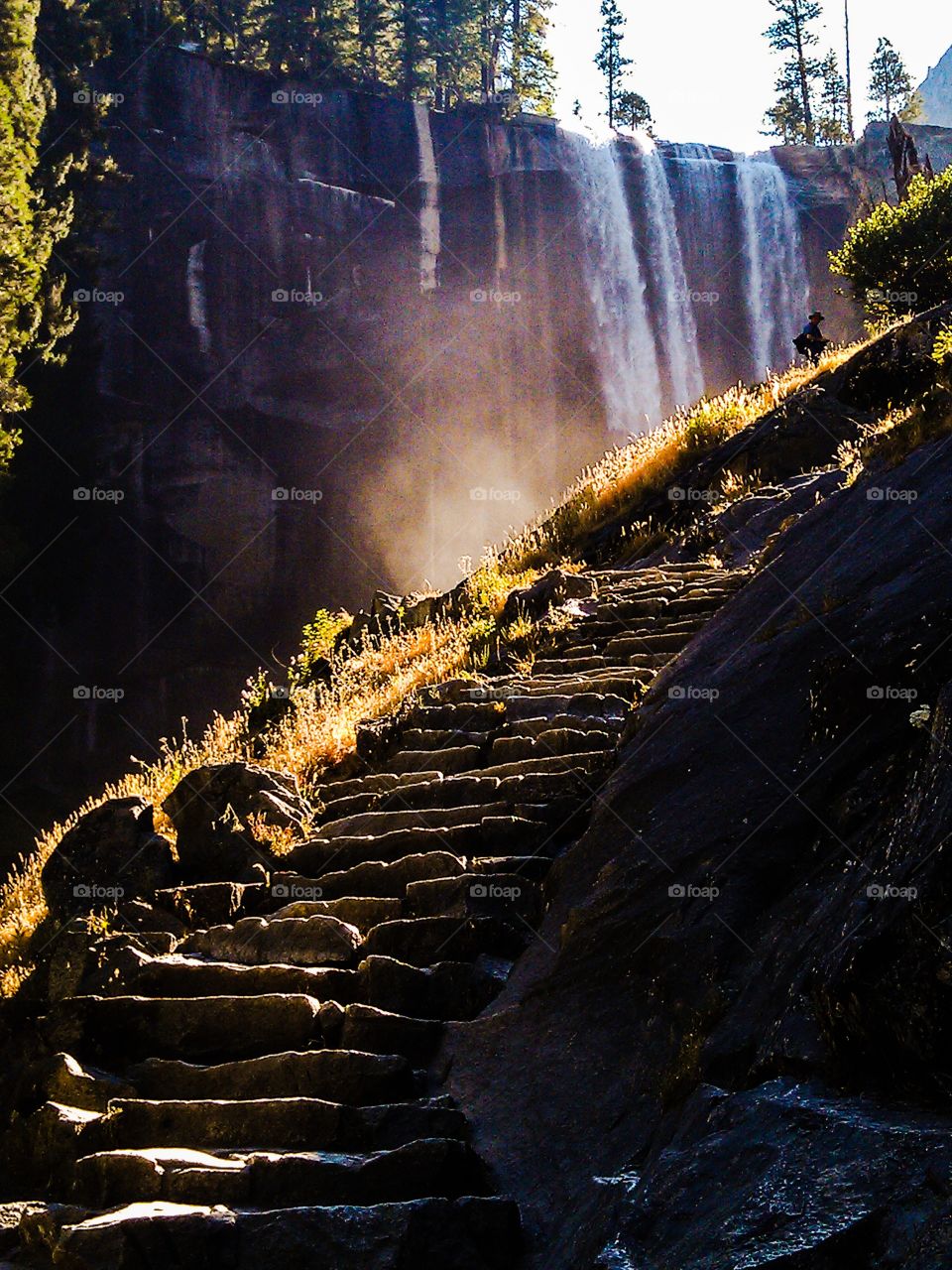 Trail of the Mist. Trail of the Mist, Yosemite 