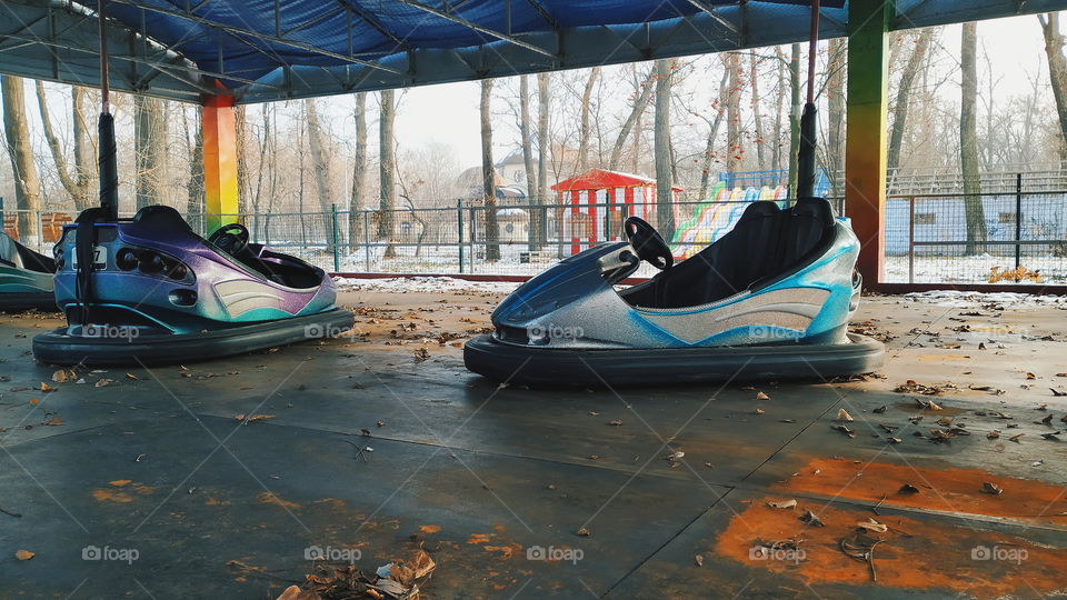 empty rides in the city of Kiev