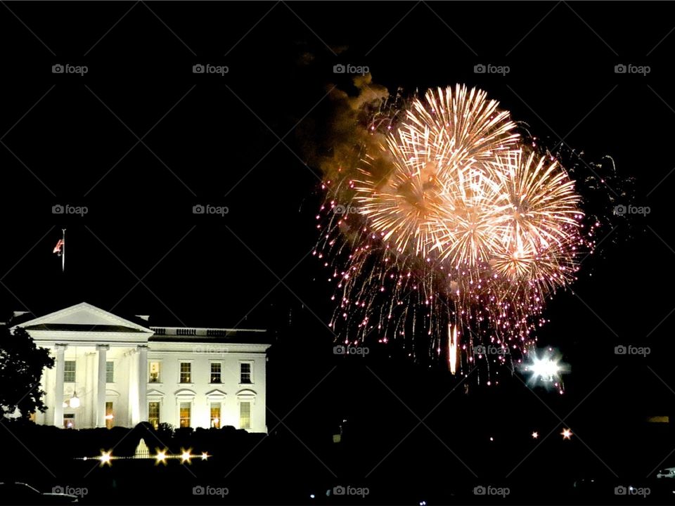 4th of July Fireworks in Washington, DC USA