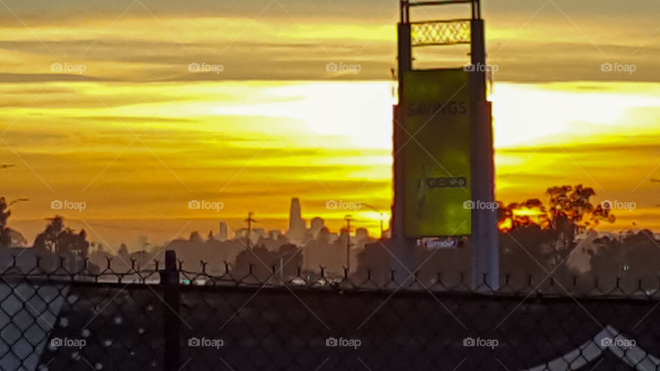 San Francisco Skyline at sunset