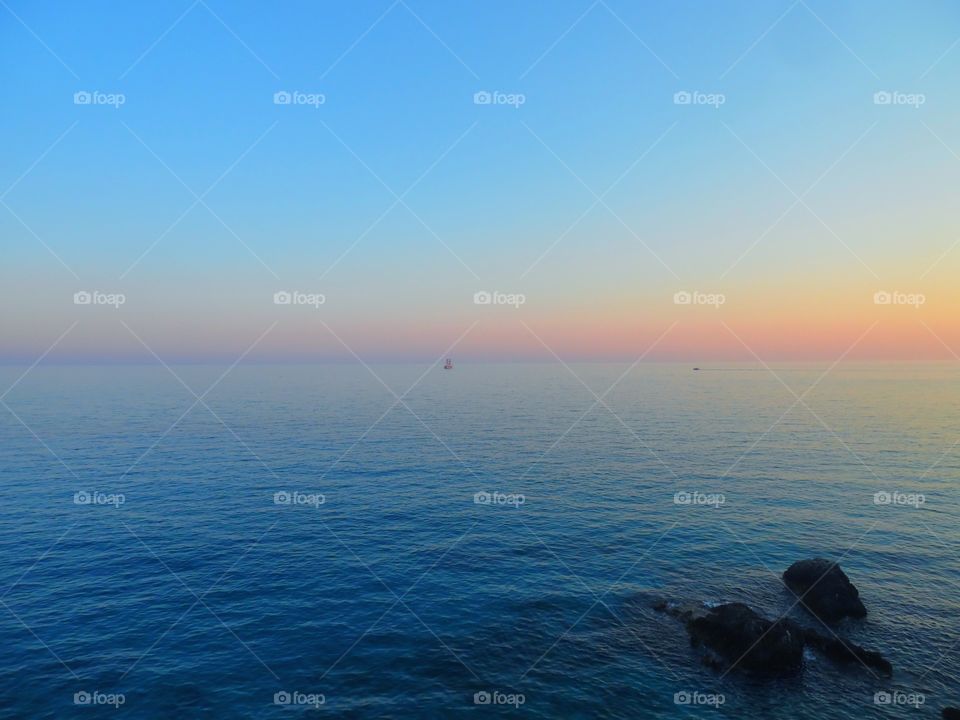 Sun set in The Mediterranean,