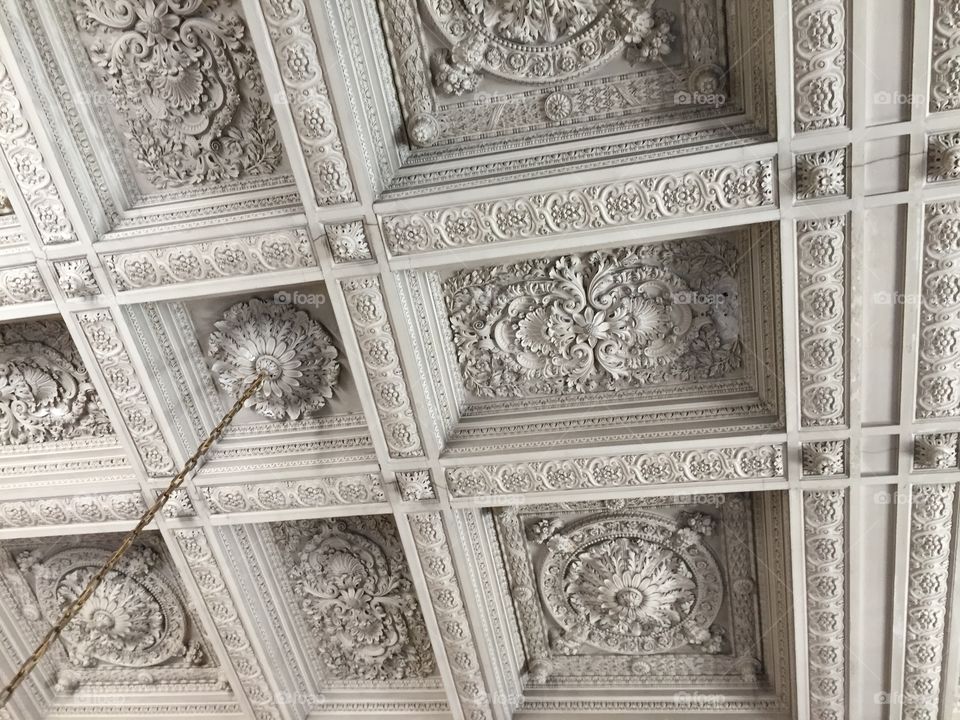 Sculpture ceiling in Versailles castle France 