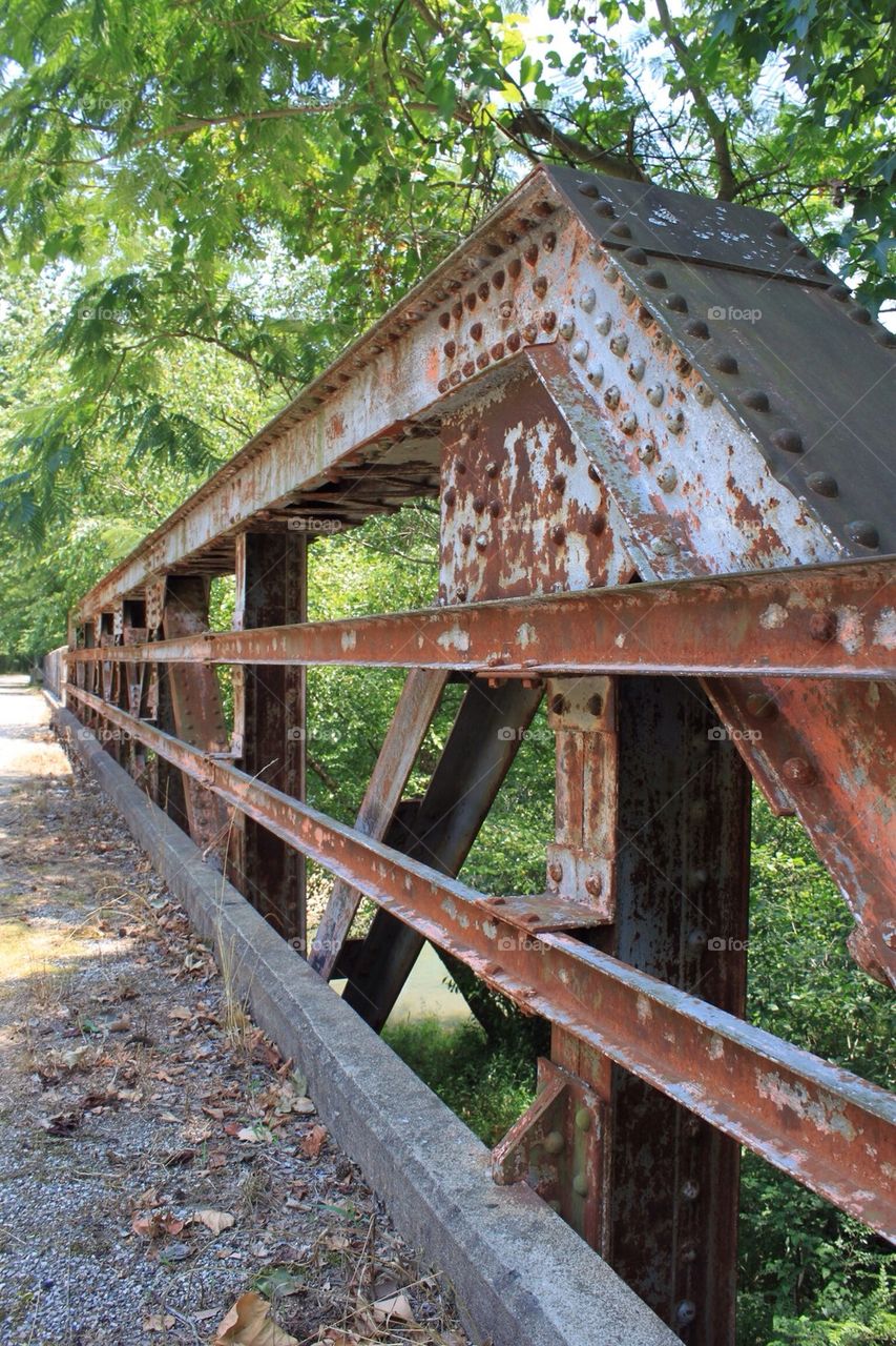 Old rusted bridge