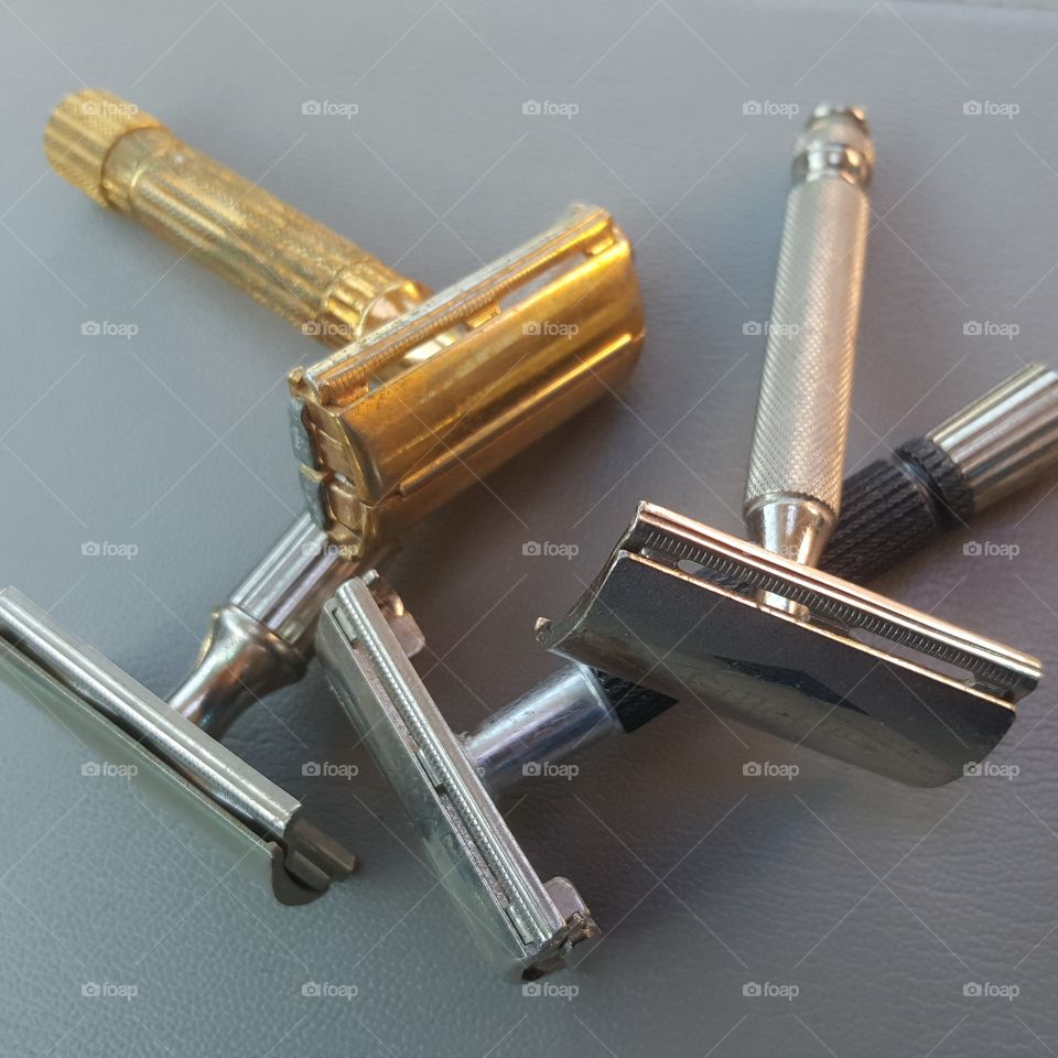A group of razors