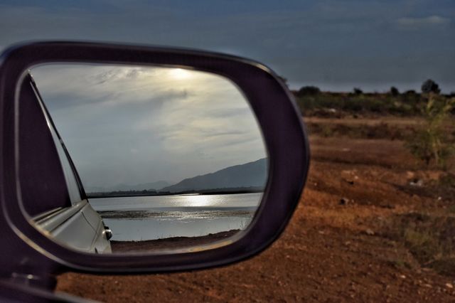 car sunrise