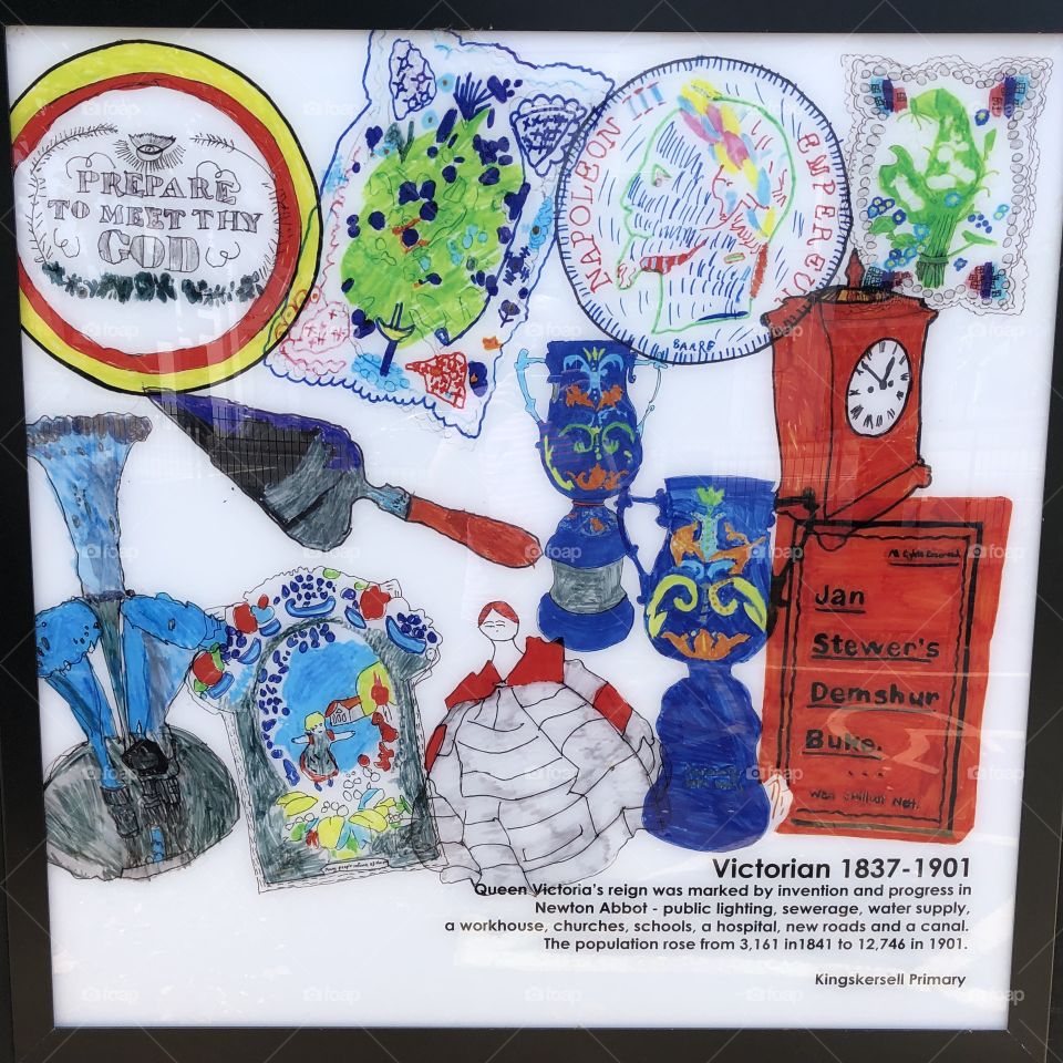 This one depicts a the time of our Queen Victoria, another fine example of the children who created these very thoughtful interpretations.