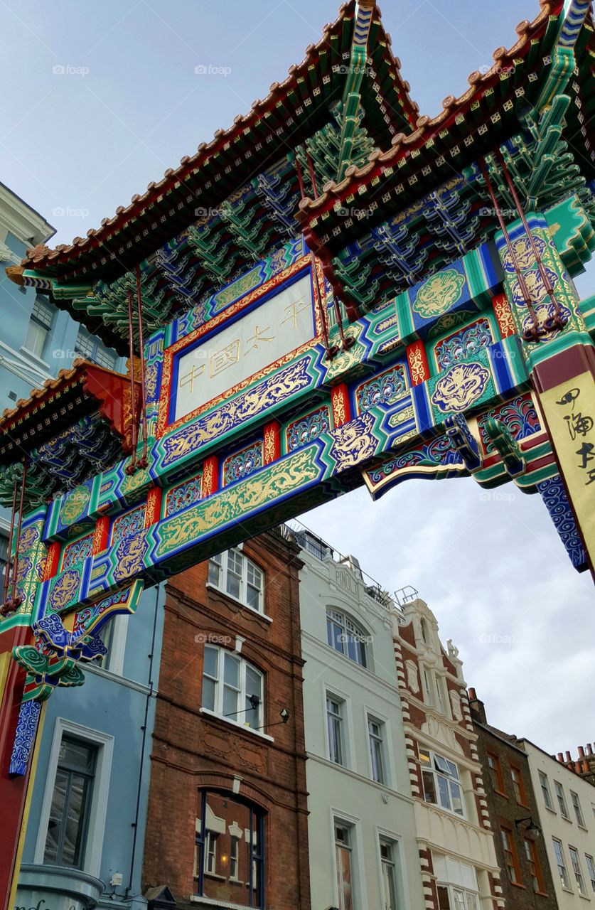 The entrance to Chinatown (London).