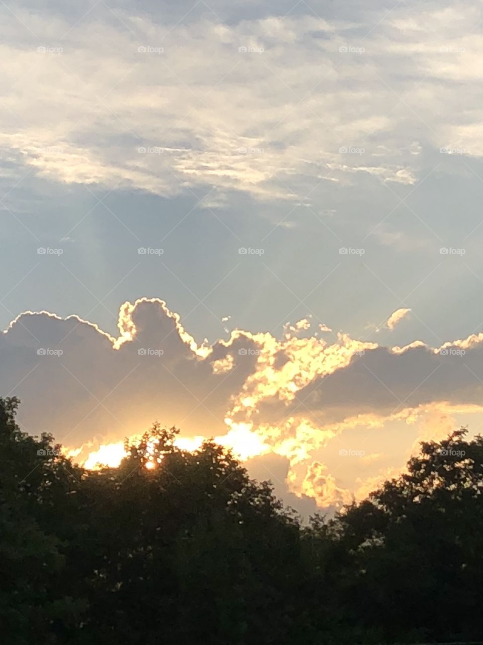 Clouds with silver lining