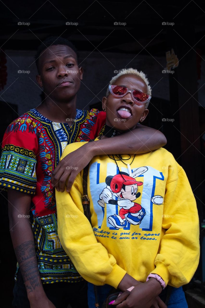 I would like describe this photo modern boy attitude