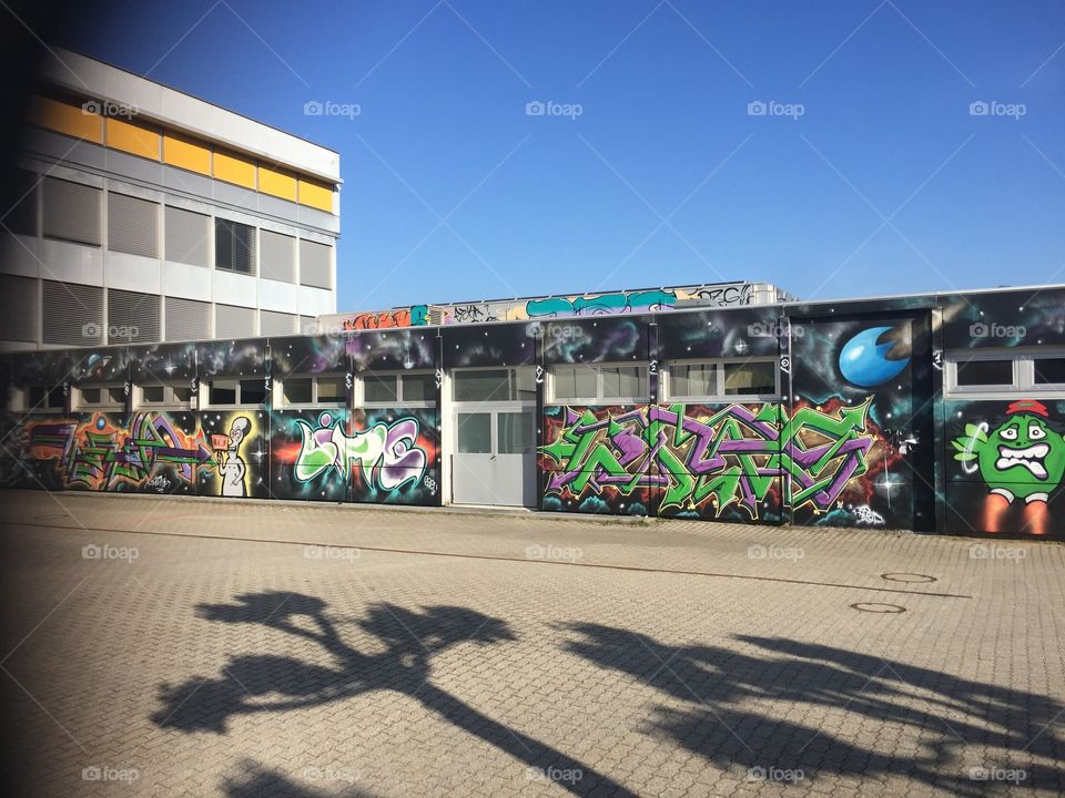 School and graffiti