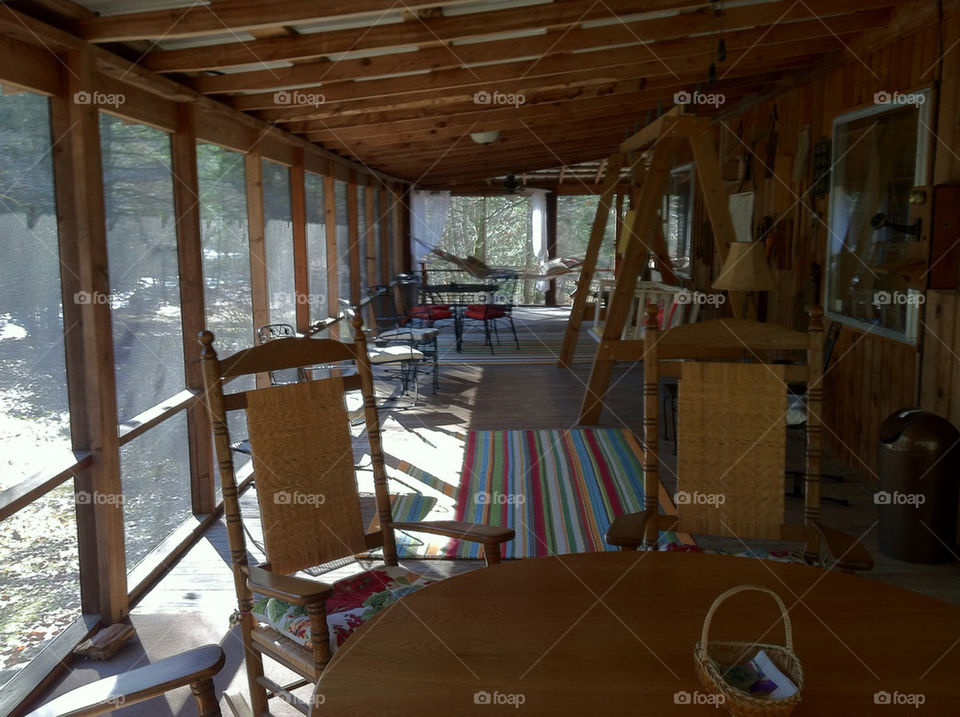 cabin hammock porch tennessee by luckie