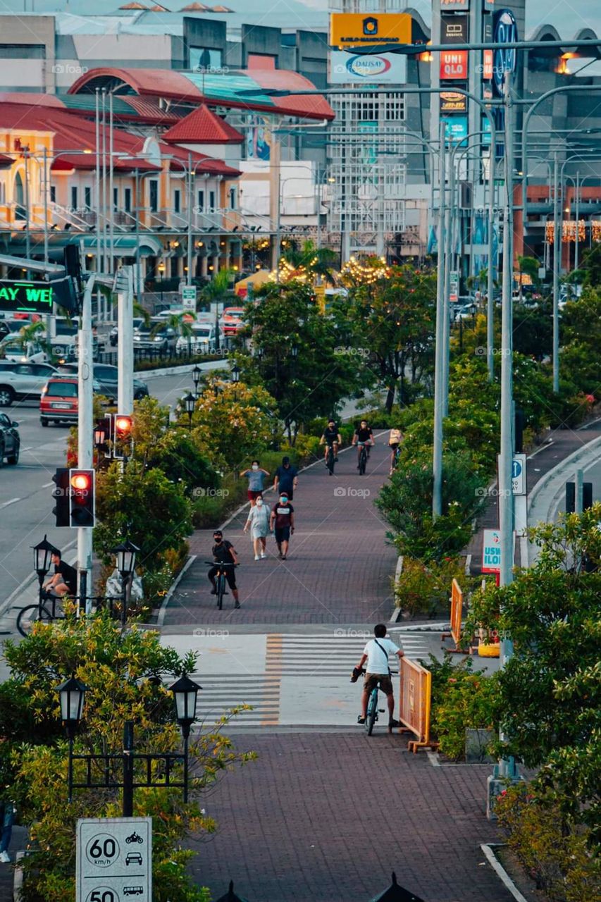 On the busy streets of downtown Ilo-ilo Philippines