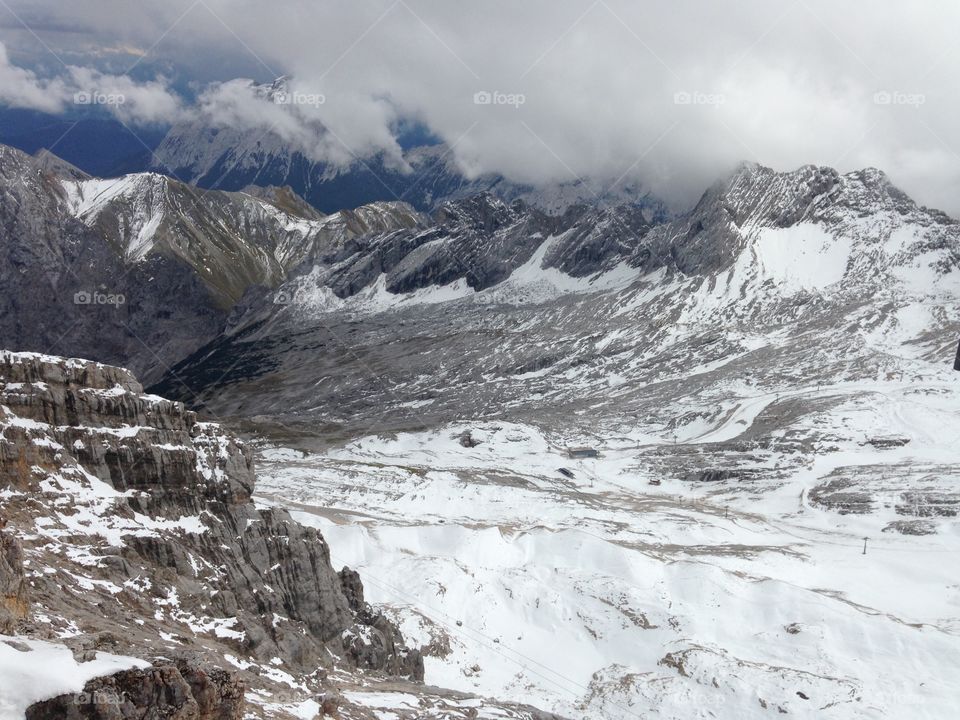 The highest mountain in Germany - Zugspitze