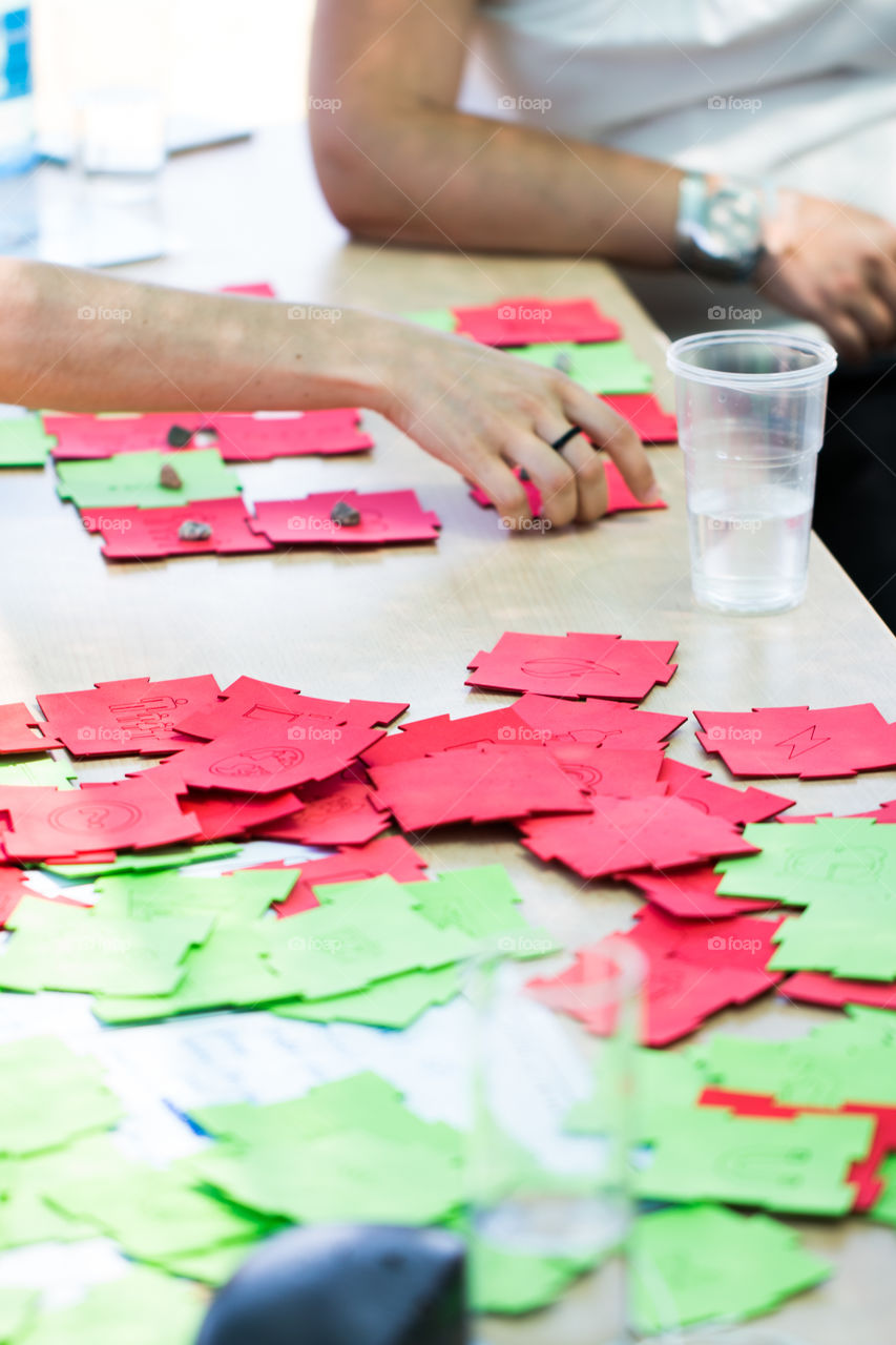 Organized Network Concept And Planning Strategy At Outdoor Business Meeting
