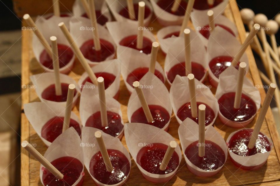 Christmas lollipops.