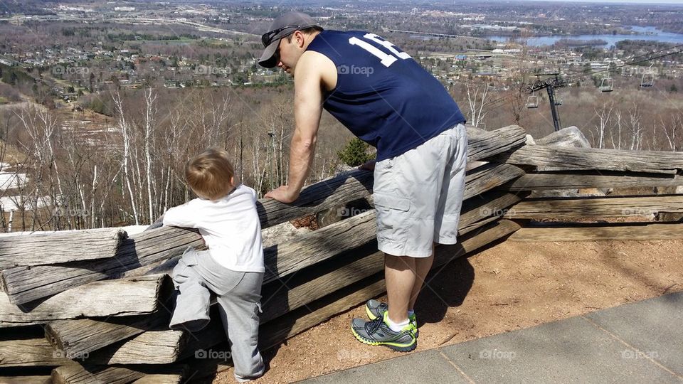 hiking with daddy