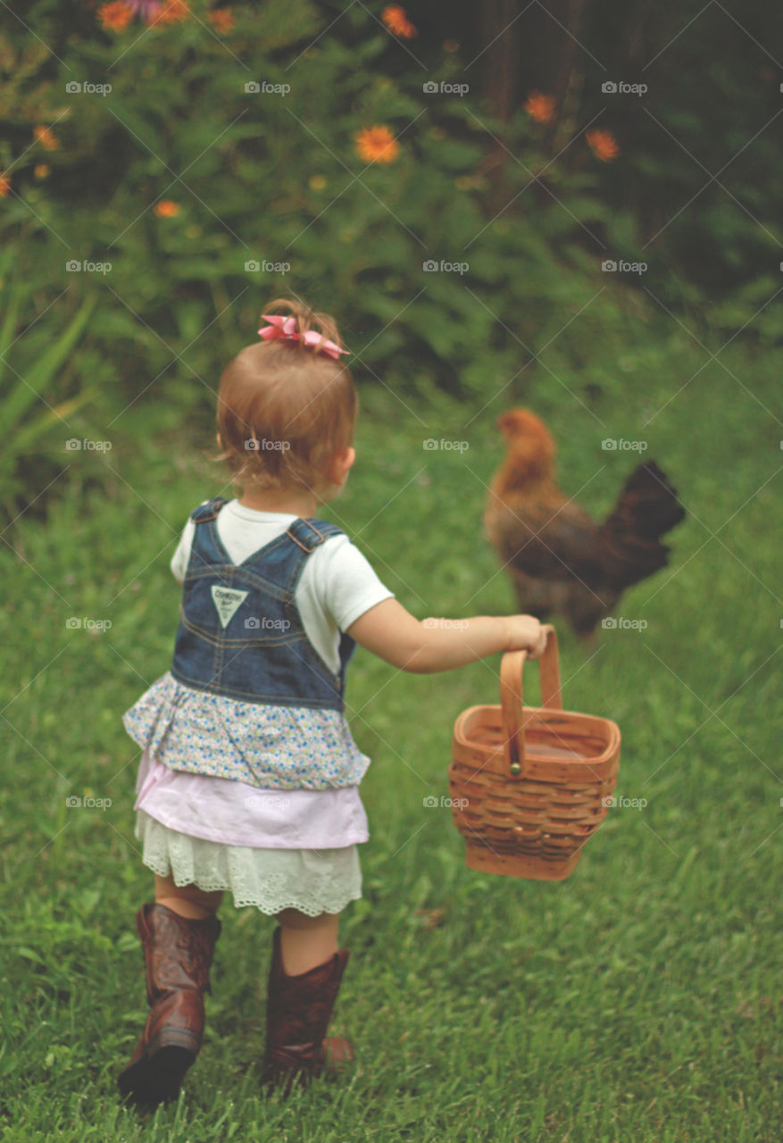 Toddler, Girl, Chicken, Country, Cowboy Boots