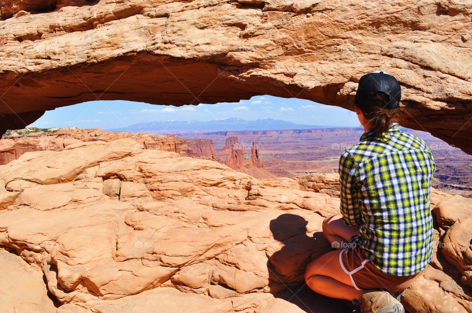 Spring in Utah. Mesa Arch, Utah