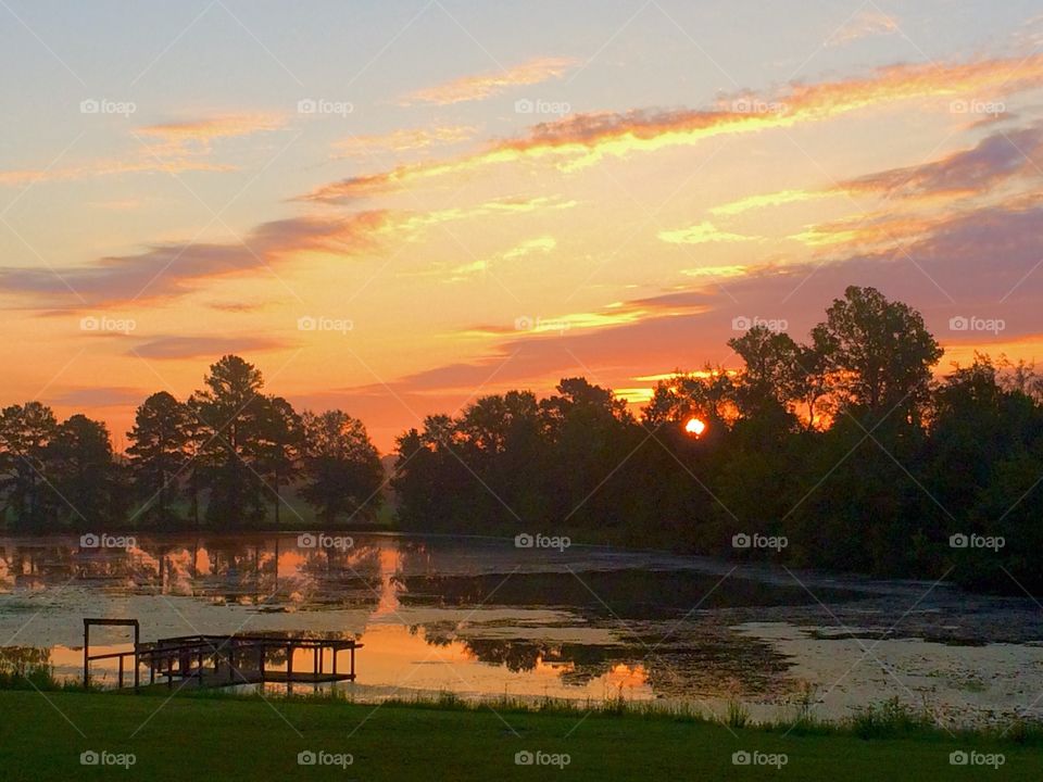Sunrise glow