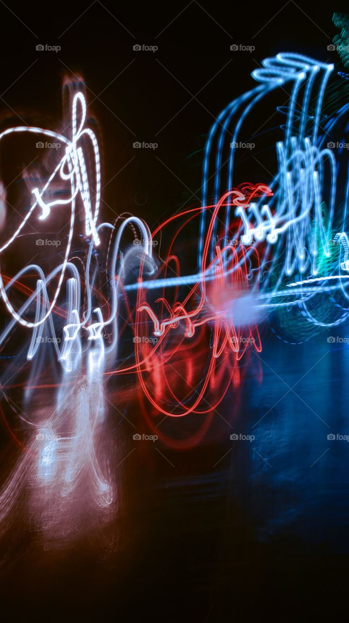 Rainy night i played with colors