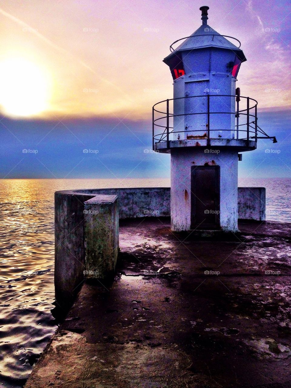 Light House in Winter light