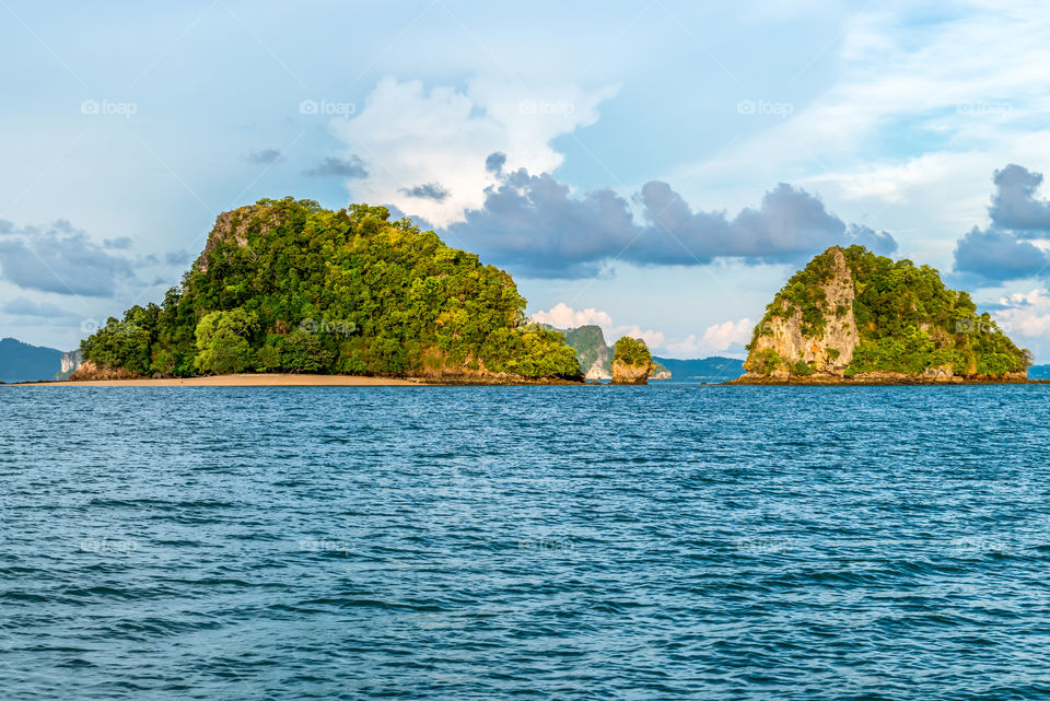 Beautiful sea scape in the southern of Thailand