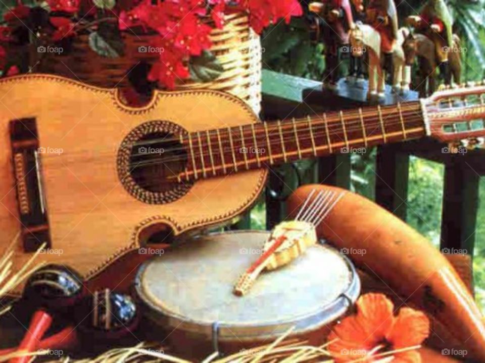 Musical  instruments  from Puerto Rico.