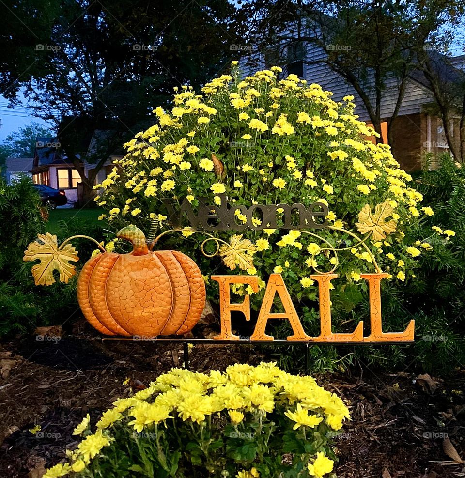 Metal Decoration - Fall