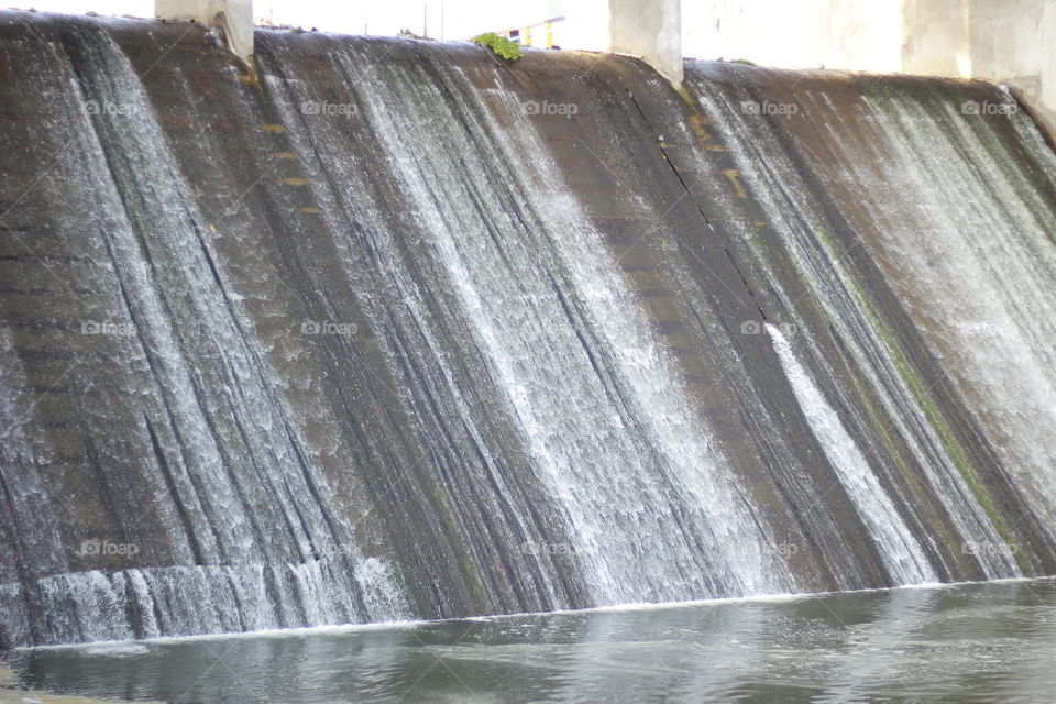 Dam water