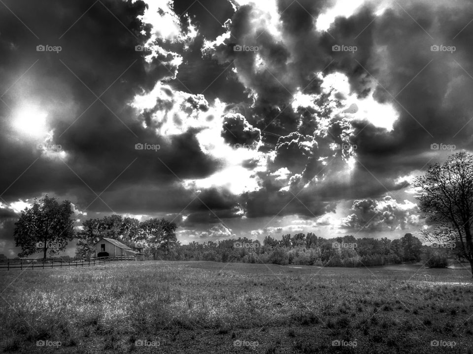 Distant Barn