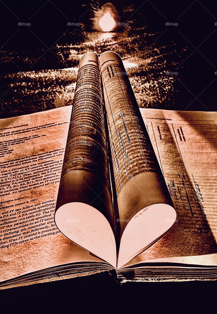 Book photography - warm look 