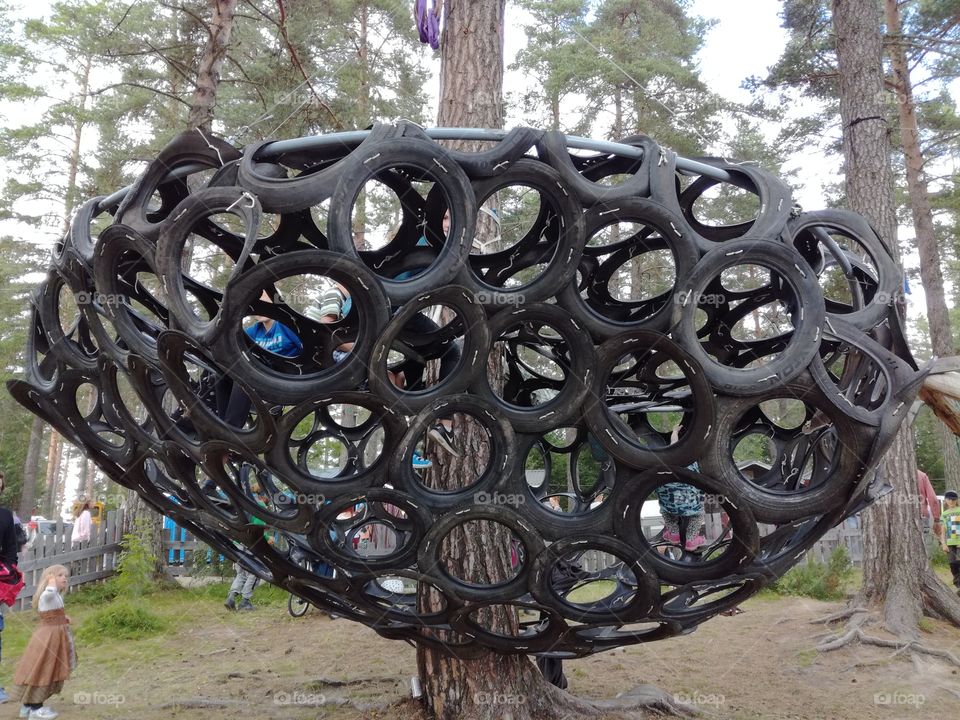 DIY playground. Recycle