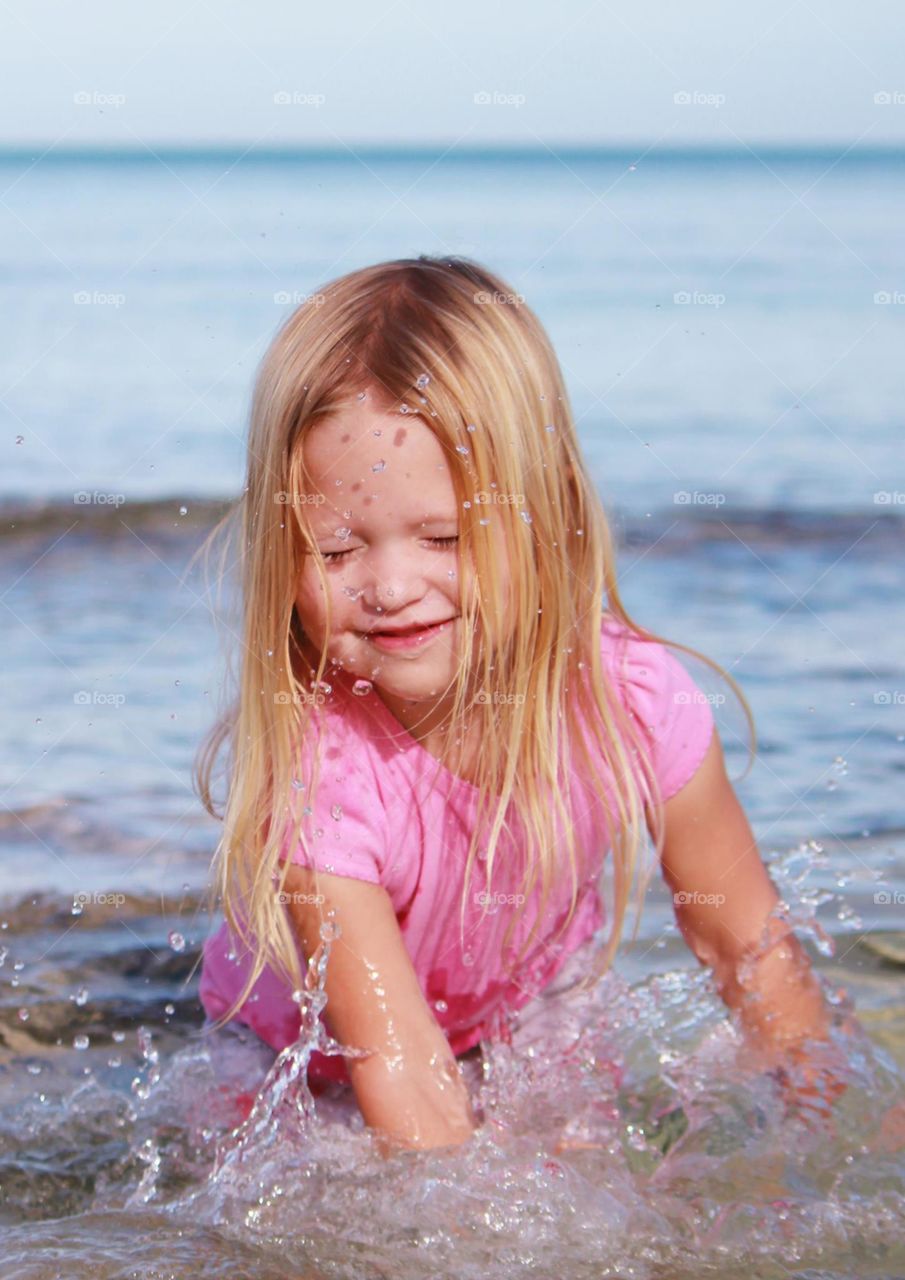 Summer swimming in the Bahamas